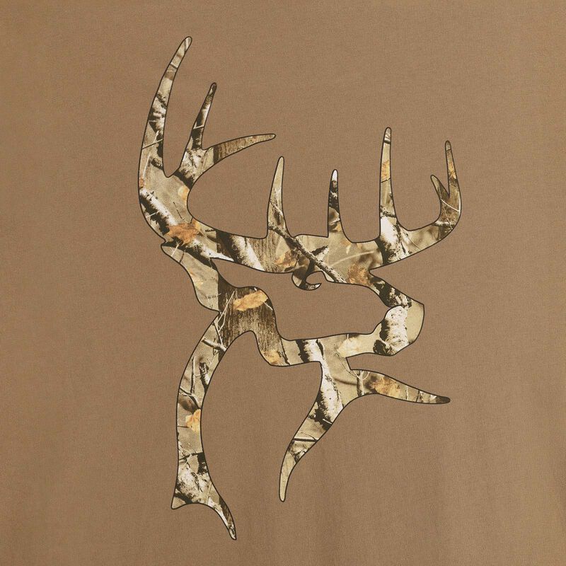 Men's Buck Commander Camo Filled Buck Short Sleeve T-Shirt image number 3