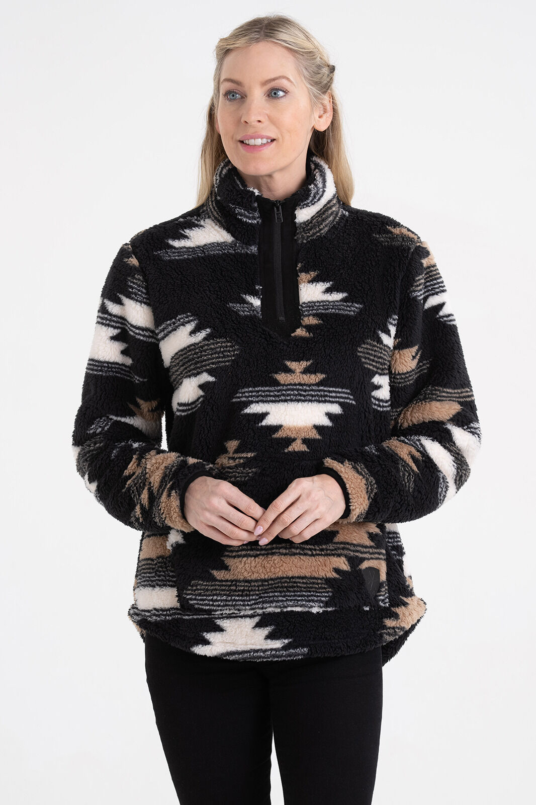 Women's Fuzzy Hide Fleece Pullover | Cozy Winter Loungewear