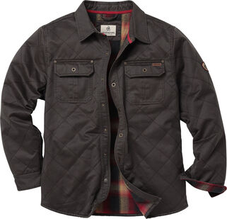 Men's Quilted Journeyman Flannel Lined Shirt Jacket