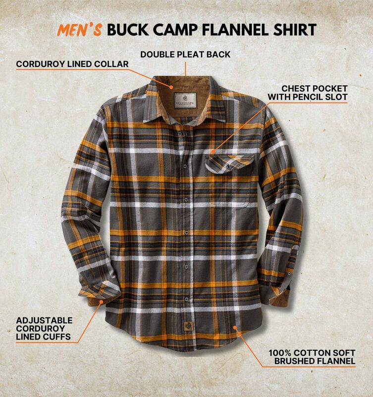 Men's Buck Camp Flannel Shirt image number 2
