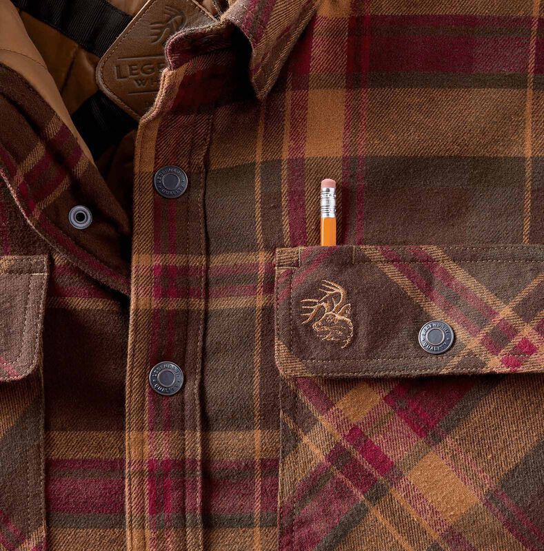 Men's Concealed Carry Maplewood Hooded Shirt Jacket image number 3