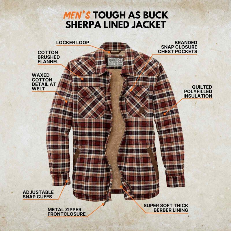 Men's Tough as Buck Sherpa Lined Jacket image number 2