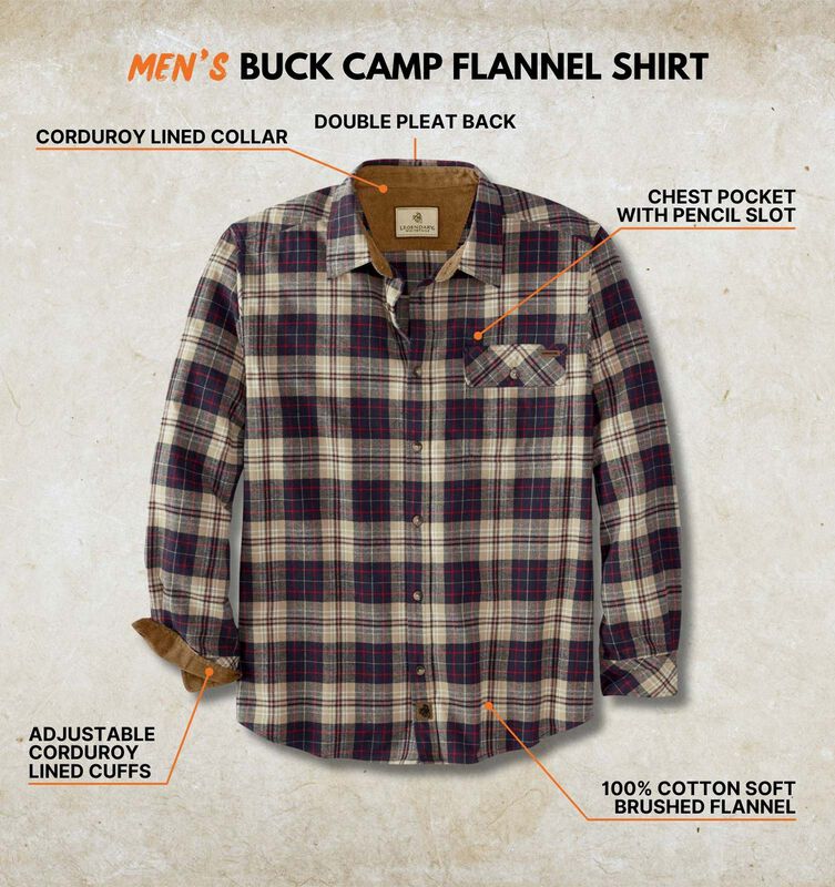 Men's Buck Camp Flannel Shirt image number 2