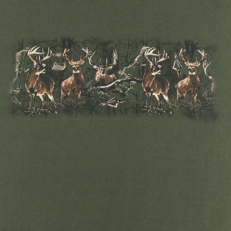 Men's Stag Lineup Long Sleeve T Shirt Made in the USA image number 3
