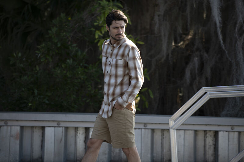 Men's Quick Dry Stretch Flat Front Casual Hiking Shorts image number 2