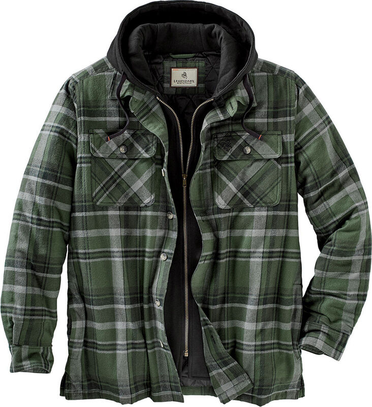 Men's Maplewood Hooded Flannel Shirt Jacket image number 0