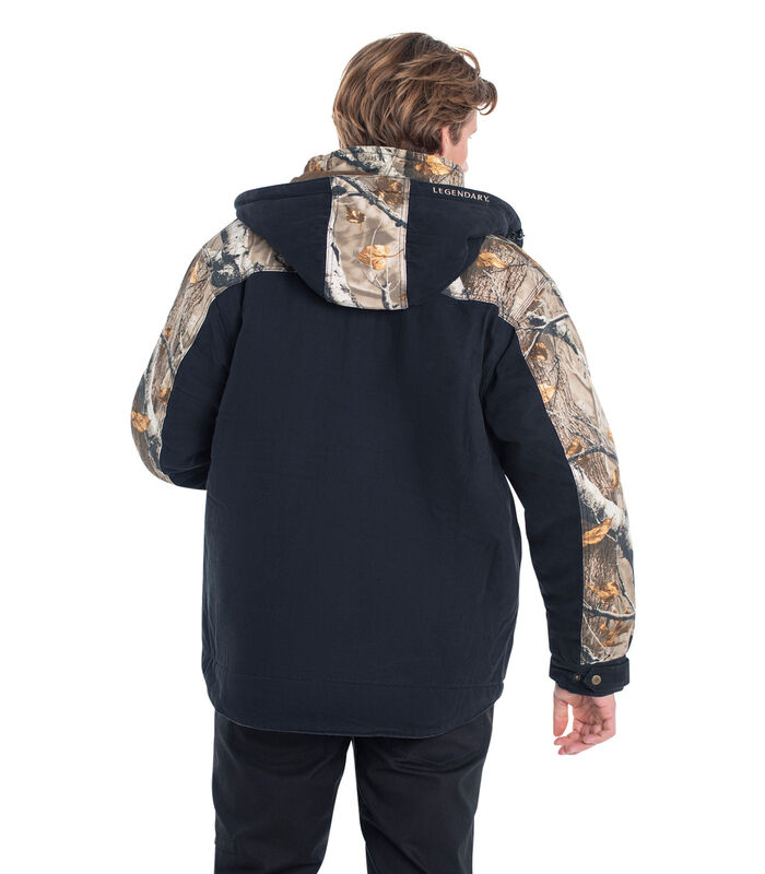 Men's Canvas Cross Trail Big Game Camo Workwear Coat image number 4
