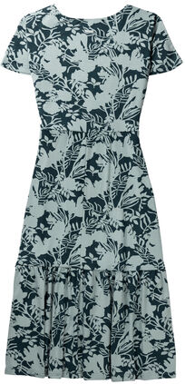 Women's Printed Knit Midi Short Sleeve Dress