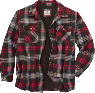 Men's Deer Camp Berber Lined Flannel Shirt Jacket