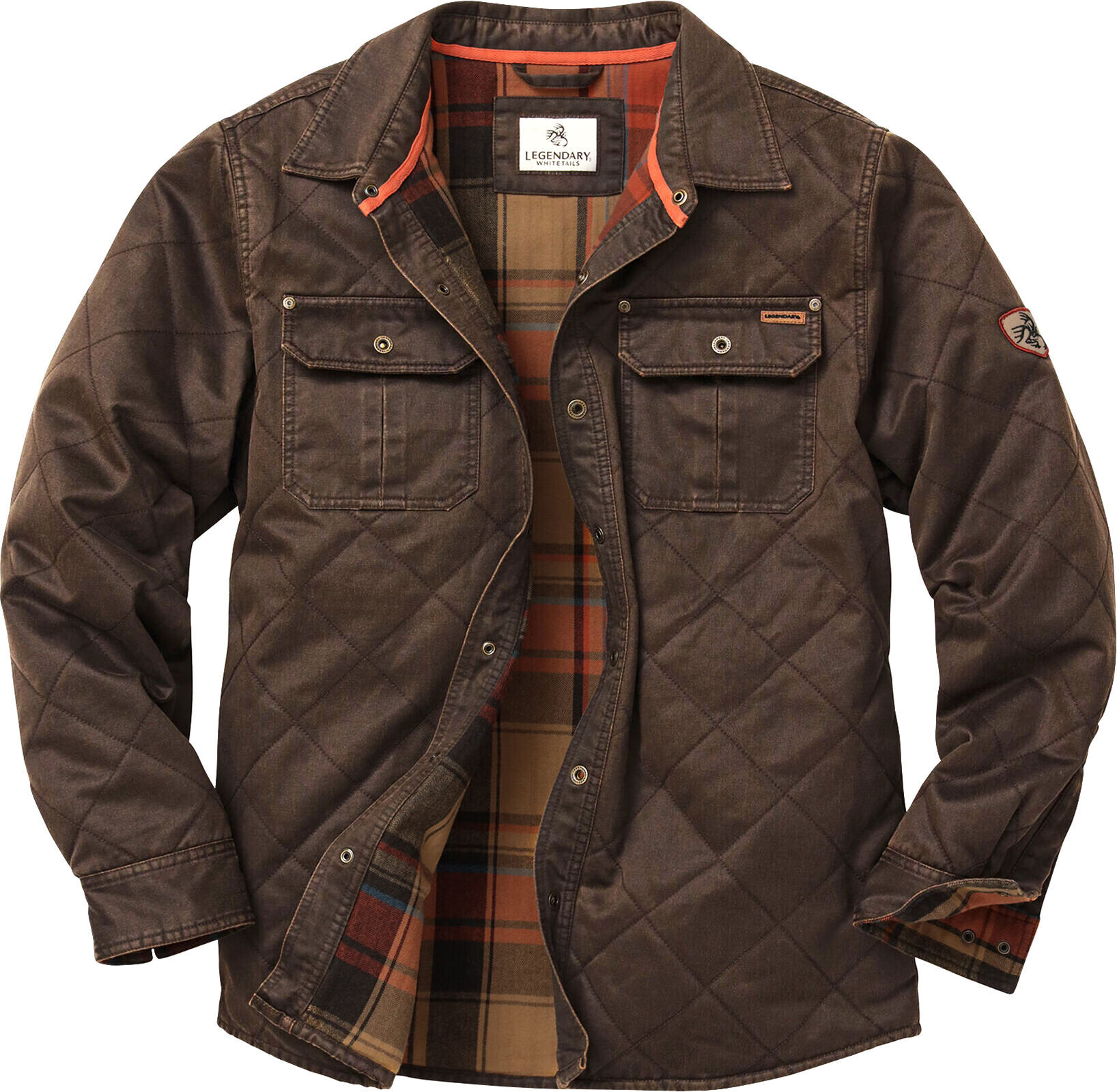 Men's Quilted Flannel-Lined Shirt Jacket | Rugged Warmth for
