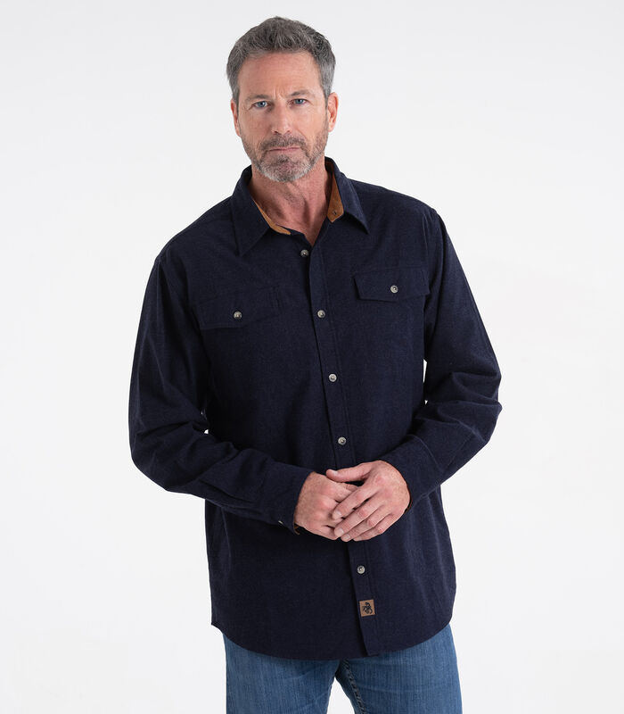 Men's Legendary Stretch Flannel Shirt Solid Heather image number 2