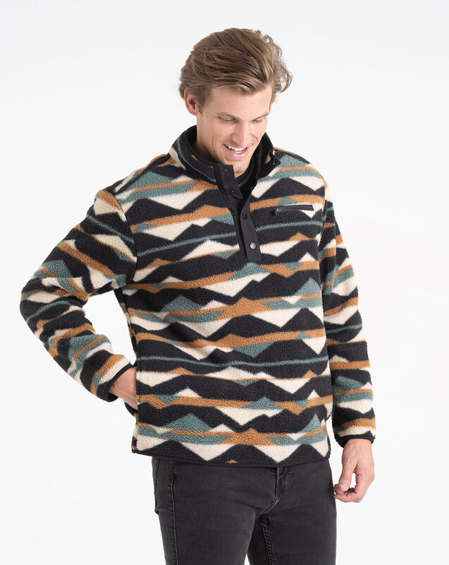 Legendary Outdoors Men's Sherpa Fleece Snap Up Pullover image number 3
