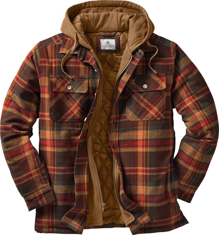 Men's Maplewood Hooded Flannel Shirt Jacket image number 0