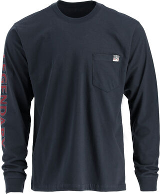 Men's Flag Stag LS T Shirt Made in the USA