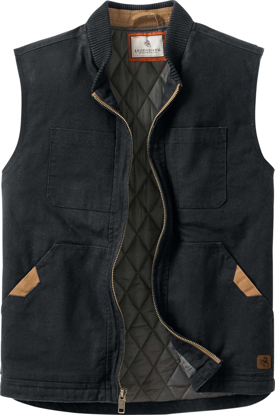Men's Canvas Cross Trail Workwear Vest | Water Repellent Finish