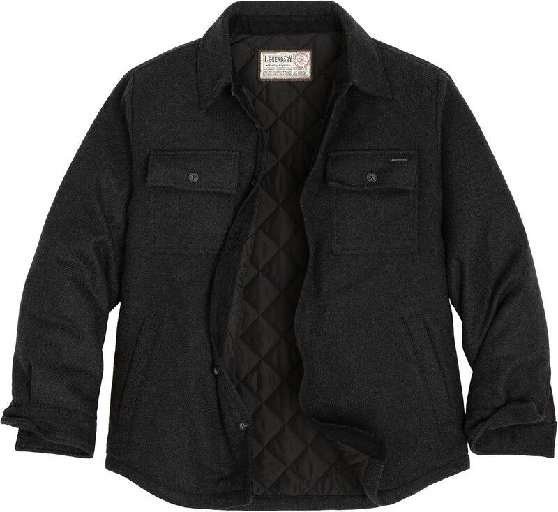 Men&rsquo;s Tough as Buck Legacy Insulated Button Up Wool Shirt Jacket image number 0