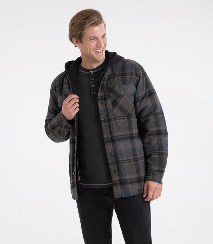 Men's Maplewood Hooded Flannel Shirt Jacket image number 3