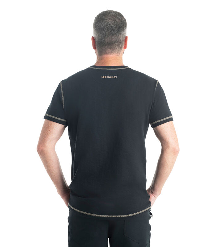 Men's Maverick Slub Henley Short Sleeve Shirt image number 4