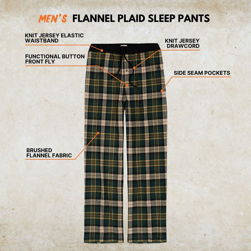 Men&rsquo;s Flannel Plaid Sleep Pants image number 2