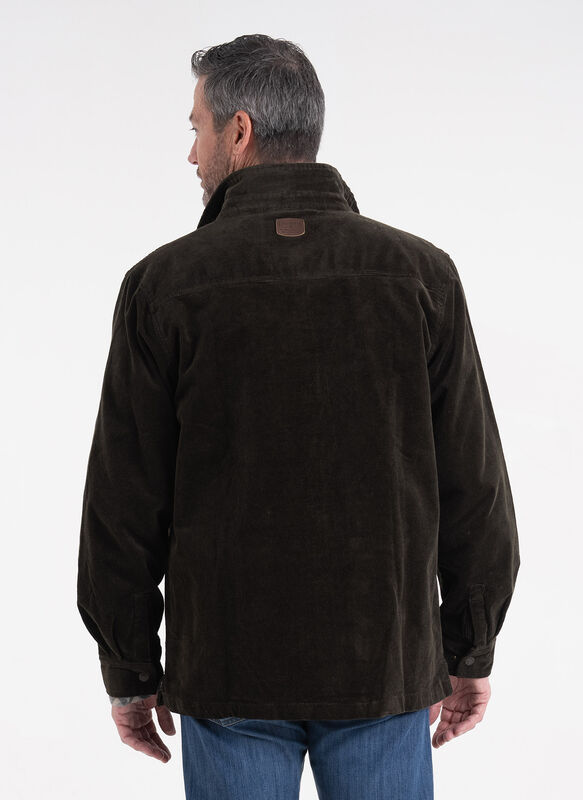 Men's Tough as Buck Flannel Lined Corduroy Shirt Jacket image number 4