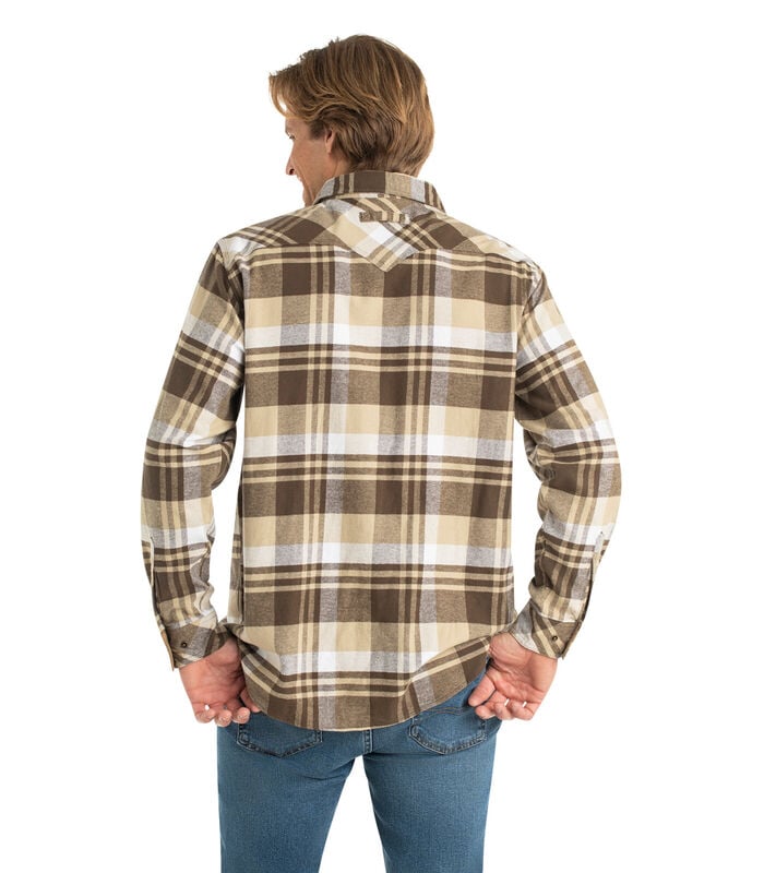 Men's Shotgun Western Flannel Shirt image number 3