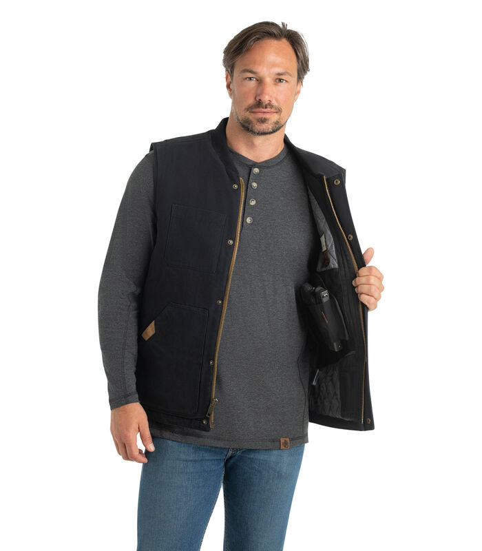 Men's Concealed Carry Canvas Cross Trail Vest image number 3