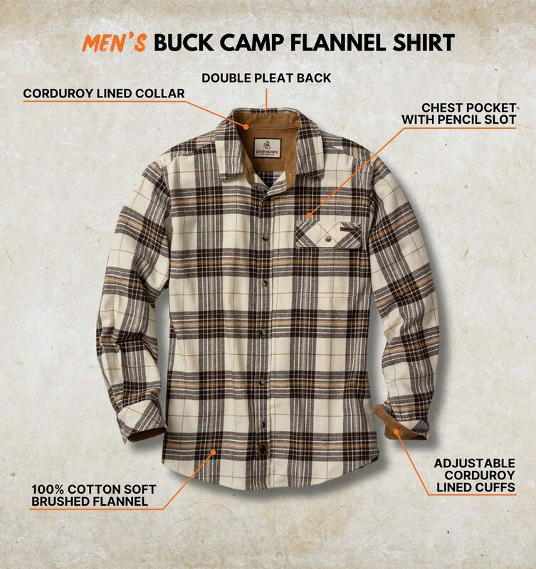 Men's Buck Camp Flannel Shirt image number 3