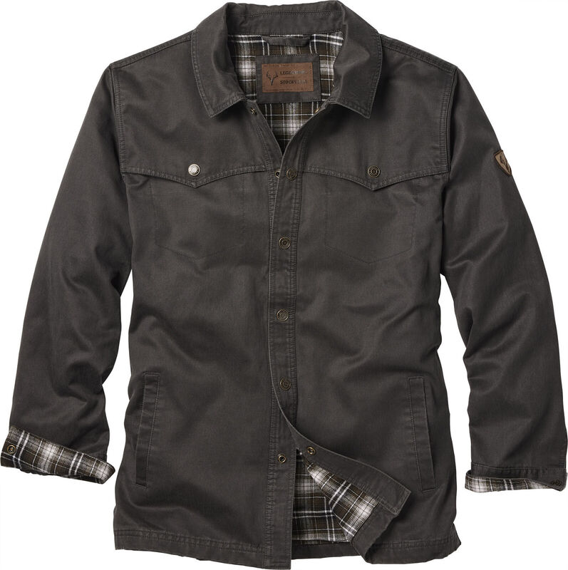 Men's Lonestar Waxed Canvas Shirt Jacket image number 0