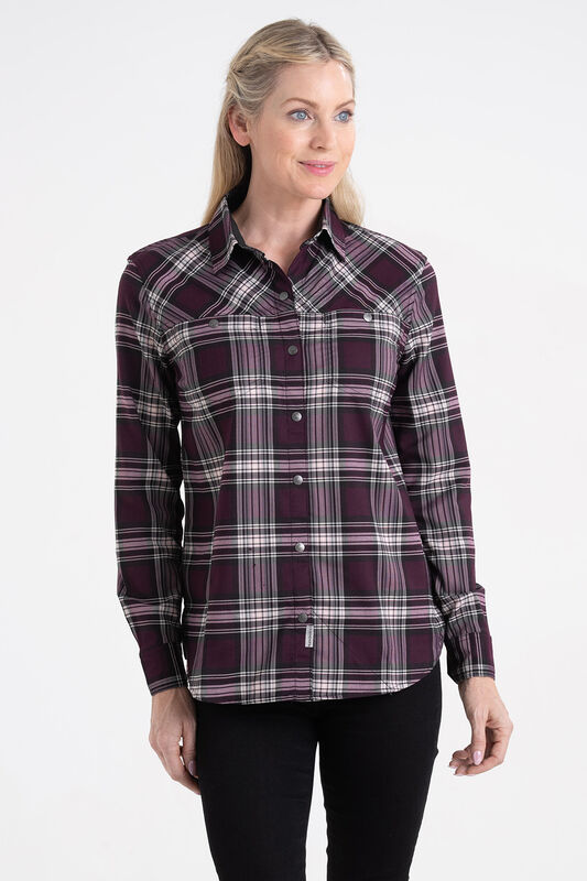 Women's Comfortable Performance Flannel Shirt image number 2