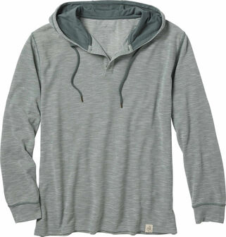 Men's Outdoors Hooded Pullover Performance Henley