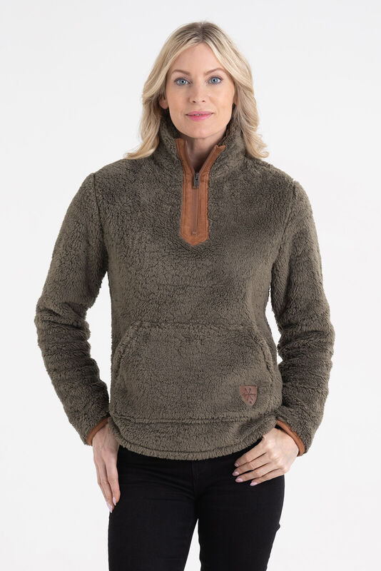 Women's Fuzzy Hide Fleece Pullover image number 2