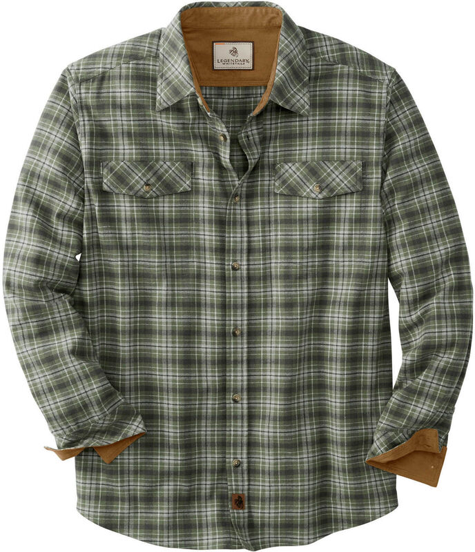Men's Legendary Stretch Flannel Shirt Solid Heather image number 0