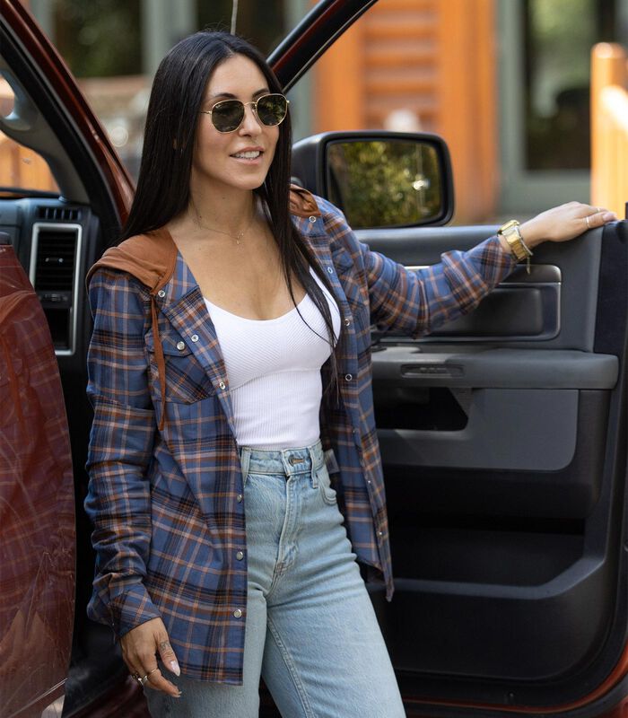 Women's Lumber Jane Hooded Flannel Shirt image number 2