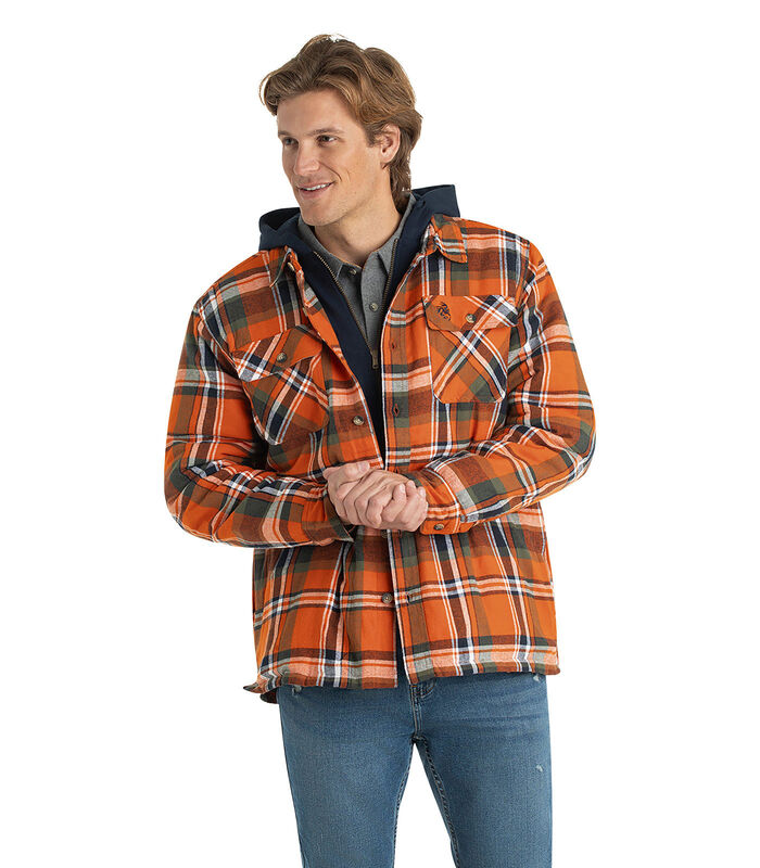 Men's Maplewood Hooded Flannel Shirt Jacket image number 3