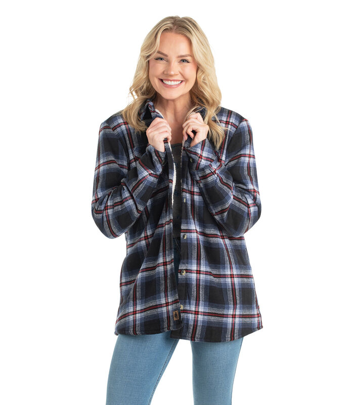Women's Open Country Sherpa Lined Shirt Jacket image number 2