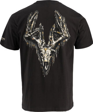 Men's Camo Buck Skull Pocket Short Sleeve T-Shirt