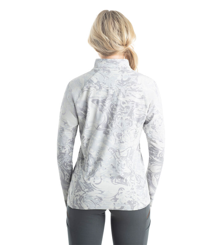 Women's 1/4-Zip Jersey Performance Pull Over Long Sleeve Shirt image number 3
