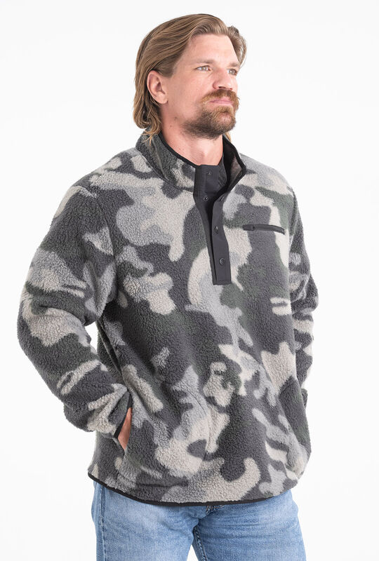 Legendary Outdoors Men's Sherpa Fleece Snap Up Pullover image number 4