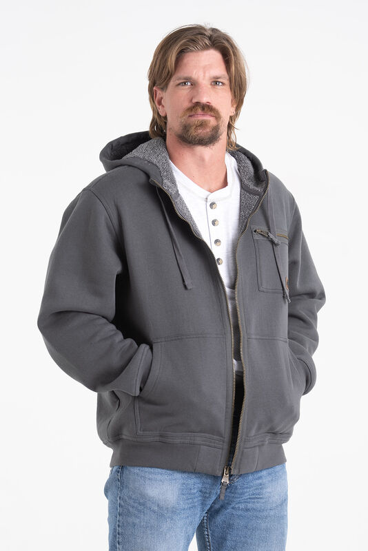 Men's North Woods Berber Lined Zip Front Hoodie image number 3