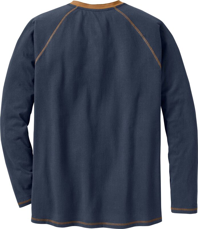 Men's Recluse Raglan Henley Long Sleeve Shirt image number 1