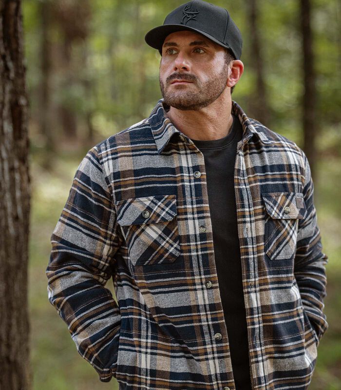 Men's Buck Commander Deerfield Flannel Berber Lined Shirt Jacket image number 4