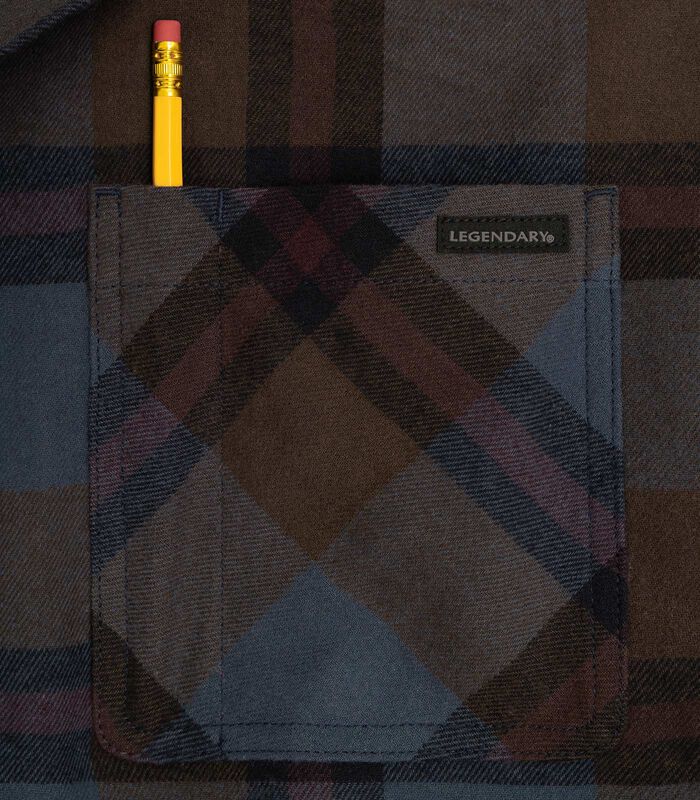 Men's Lumber Joe Flannel Hooded Long Sleeve Snap Shirt image number 4
