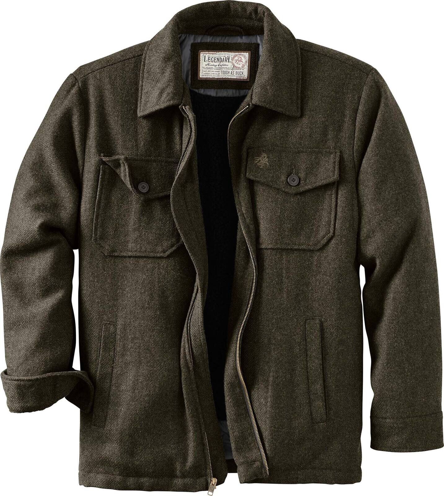 Men's Berber-Lined Wool Jacket | Heavy-Duty Warmth for