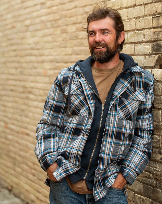 Men's Maplewood Hooded Flannel Shirt Jacket image number 5