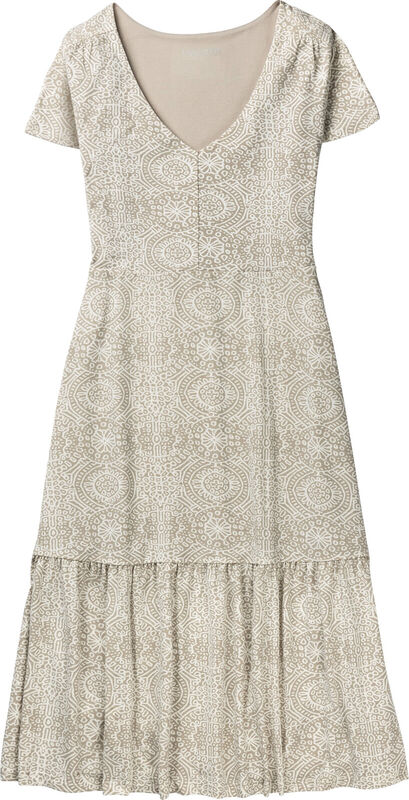 Women's Printed Knit Midi Short Sleeve Dress image number 0