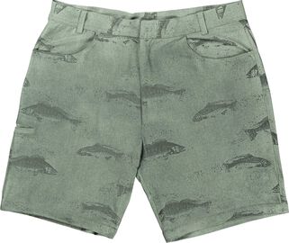 Men's Water Activated Fish Print 9 Inch Inseam Boardshort