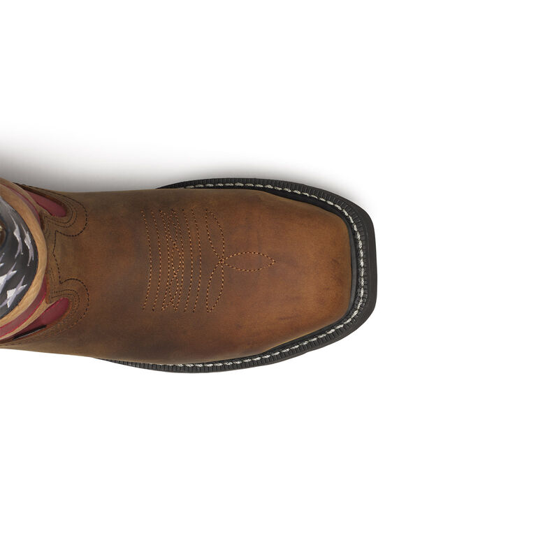 Thorogood Western Stars & Stripes Waterproof 11'' Crazy Horse Nano Safety Toe Work Boots For Men image number 3