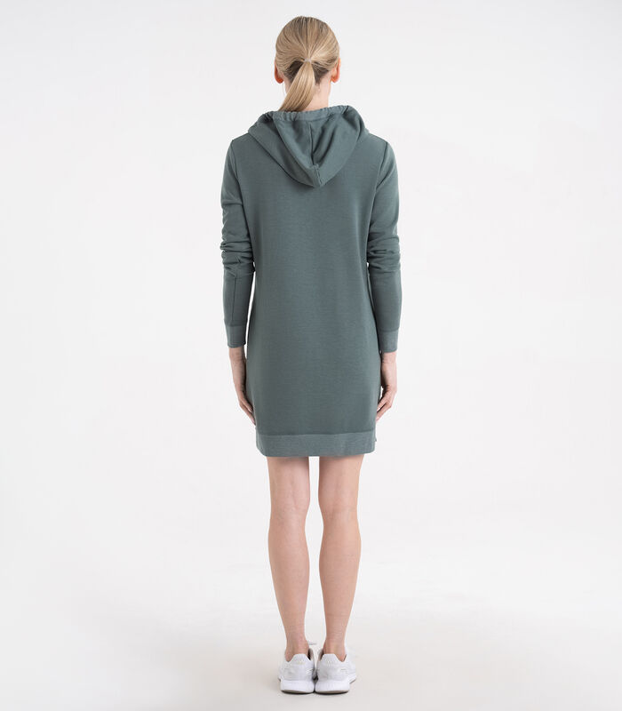 Women's Long Sleeve Oversized Hoodie Sweatshirt Dress image number 3