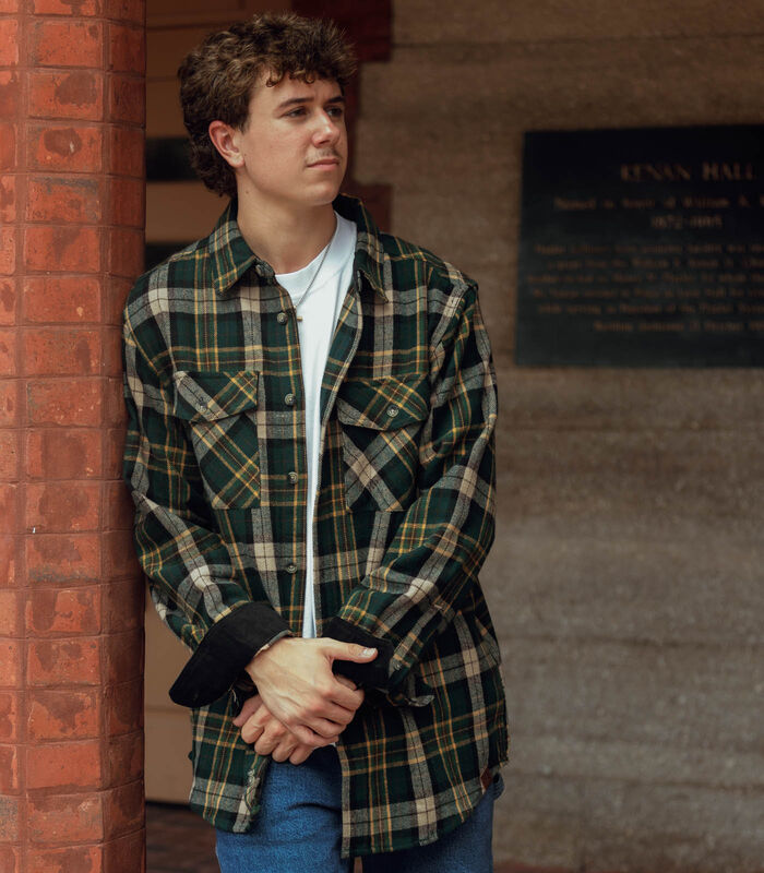 Men&rsquo;s Tough as Buck Heavyweight Long Sleeve Flannel Shirt image number 5