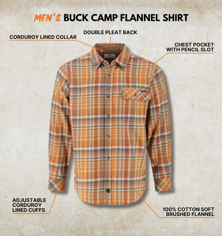 Men's Buck Camp Flannel Shirt image number 4